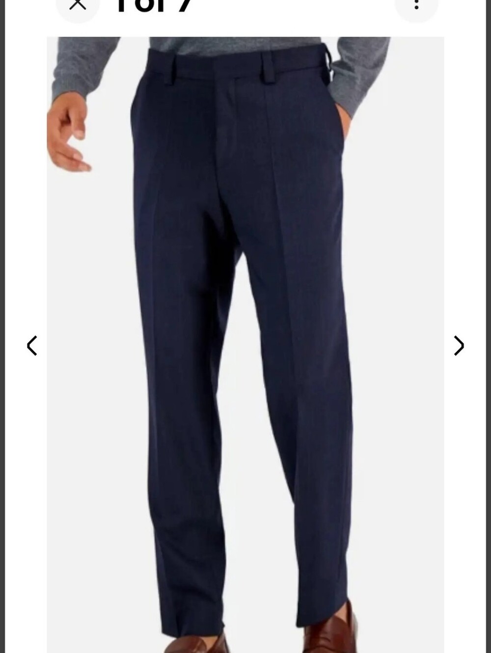 HUGO Men's Dark Blue Dress Pants